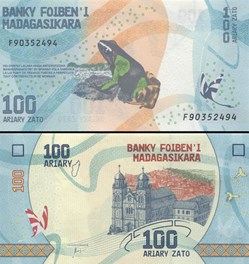 MADAGASCAR - PICK 097a - 100 ARIARY - 2017