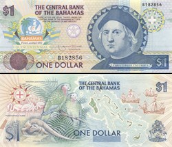 BAHAMAS - PICK 50  - 1 Dollar - 1992