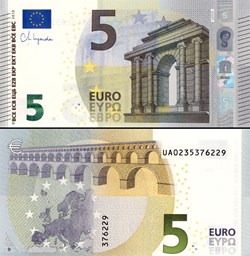 5 EUROS - SIGNATURE LAGARDE - PICK 26 U - FRANCE