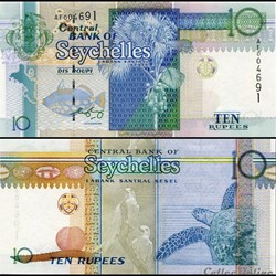 SEYCHELLES - PICK 36 B - 10 ROUPIES SEYCHELLOISES - 1998