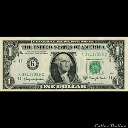 K- 1$ Federal Reserve Notes - Small Size 1963A Series
