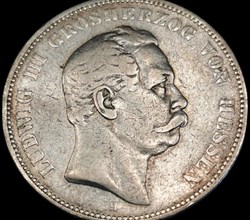 Ludwig III, Grand-Duc de Hesse, Funf Mark.