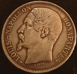 Louis-Napoléon-Bonaparte, République Française, 5 Francs.