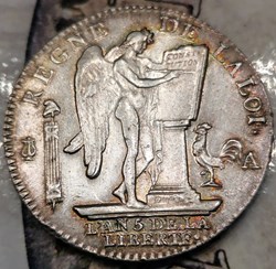 Louis XVI, Roi des François, écu de 6 livres dit au (Géni).