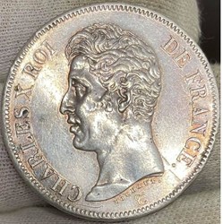 5 Francs Charles X premier type