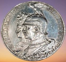 Wilhelm II, Roi de Prusse et Empereur d'Allemagne. 200 ans du Royaume de Prusse.
