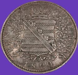 Anton de Saxe, Roi de Saxe (Ligne Albertine),Thaler.