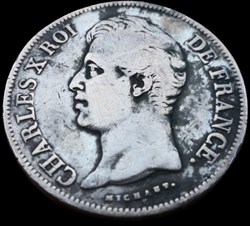 Charles X, Roi de France, 5 Francs,1830 Tranche en relief