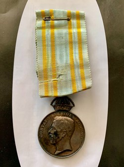 MÉDAILLE DE SM LE ROI GUSTAV EN MÉMOIRE  DES JEUX OLYMPIQUES DE STOCKHOLM 1912