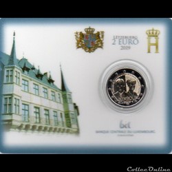 2019 : Coin card  100 ans de l'accession au trône ( grande-Duchesse Charlotte )