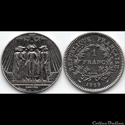 1 Franc : Commémorative Etats généraux 1989