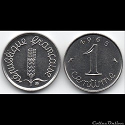 1 centime Epi 1965