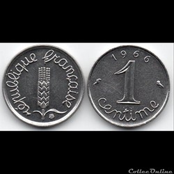 1 centime Epi 1966