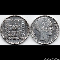 10 fr turin argent 1932