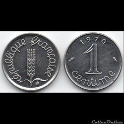 1 centime Epi 1970