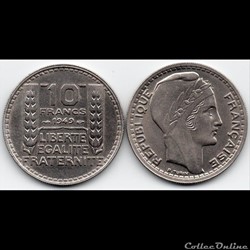 10 fr turin petite tête 1949