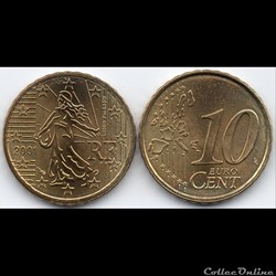 10 Cent : 2001 La Semeuse