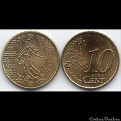 10 Cent : 1999 La Semeuse
