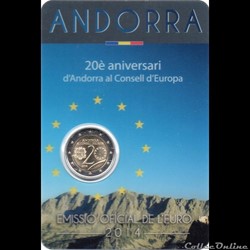 2014 : 20em anniversaire d'Andorre au conseil d'Europe