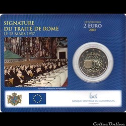 2007 : Coin card 50 Traité de Rome
