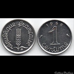 1 centime Epi 1968