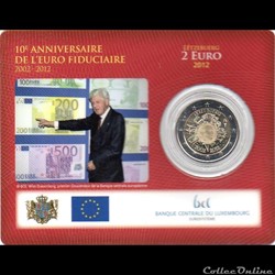 2012 : Coin card   10 ans de l'€uro