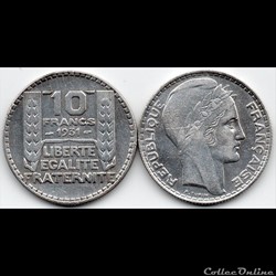 10 fr turin argent 1931