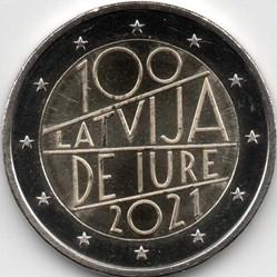 2021 : 100e anniversaire de la reconnaissance de jure de la République de Lettonie le 26/01/1921