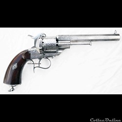 Lefaucheux modèle 1854 , 9 mm canon octogonal