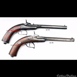 Des pistolets Lefaucheux issu du brevet 1859