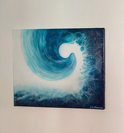 Peinture unique "Vague étoilée"