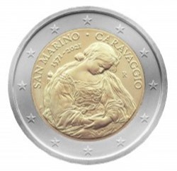 San Marino 2021 2€ CC Coincard - 450th Anniversary - Birth of Caravaggio
