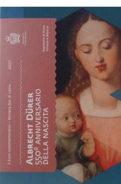 San Marino 2021 2€ CC Coincard - 550th Anniversary - Birth of Albrecht Dürer