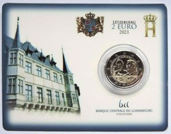 Luxembourg 2021 2€ CC Coincard - 100th Anniversary - Birth of Jean, Grand Duke of Luxembourg