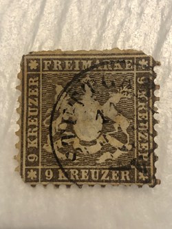 Timbre WURTEMBERG 9