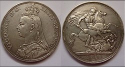 1 crown Victoria 1ère 1889