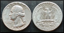 1/4 Dollar Georges Washington 1956 USA