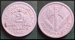 2 francs Francisque 1943
