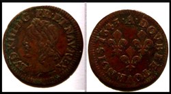 Double tournoi Louis XIII 1643
