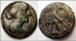 Bronze 80 drachmes Cléopâtre VII 51-29 avant J.-C