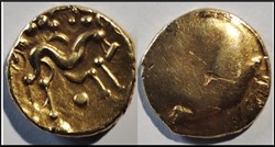 Statère d'or Ambians région d'Amiens, 60-50 AC