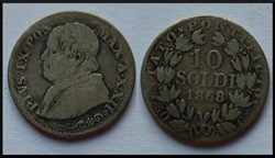 10 Soldi Vatican 1868