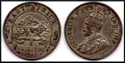 1 schilling Afrique de l'est 1925