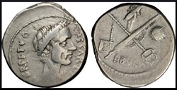 Denier Jules César Rome 44 avant J.-C