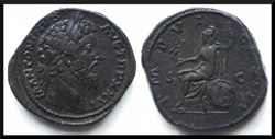Marc Aurèle, sesterce, Roma, 170-171 après J.-C