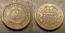 2 cents 1864 USA