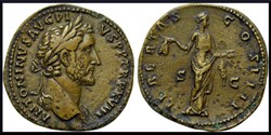 Antonin le Pieux, sesterce, Libertas, 138-161 après J.-C