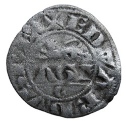 Aquitaine (Duché d')- Edouard Ier, Denier au Léopard, 3° type