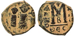 Sear 825 - Heraclius & Heraclius Constantine & Martina - Follis