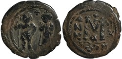 Sear 810 - Heraclius & Heraclius Constantine - Follis